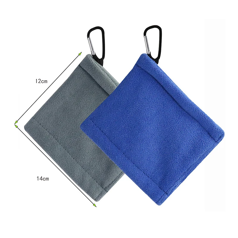 Golf Ball Wipe Cloth Compact Portable Microfiber Soft Absorption Cleaner Cleaning Towel Golf Cleaning Accessories