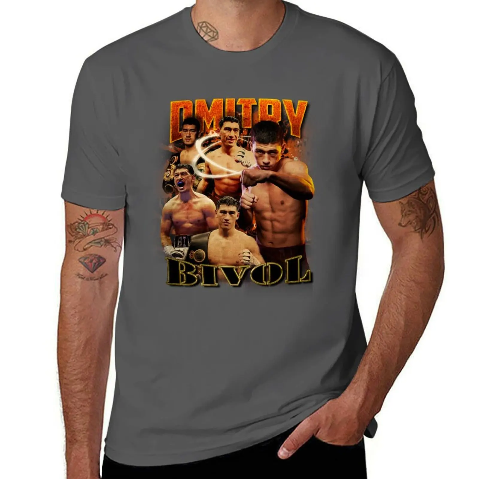 

Dmitry Bivol T-Shirt Quick Dry Training Short Sleeve Tee