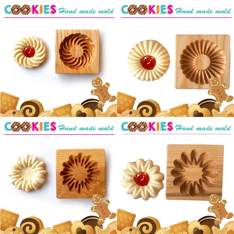 

Wooden Cookie Molds, Gingerbread Cookie Moulds, 3D Cake Embossing, Baking Mold, Pumkin Cutter, Bakery Gadgets