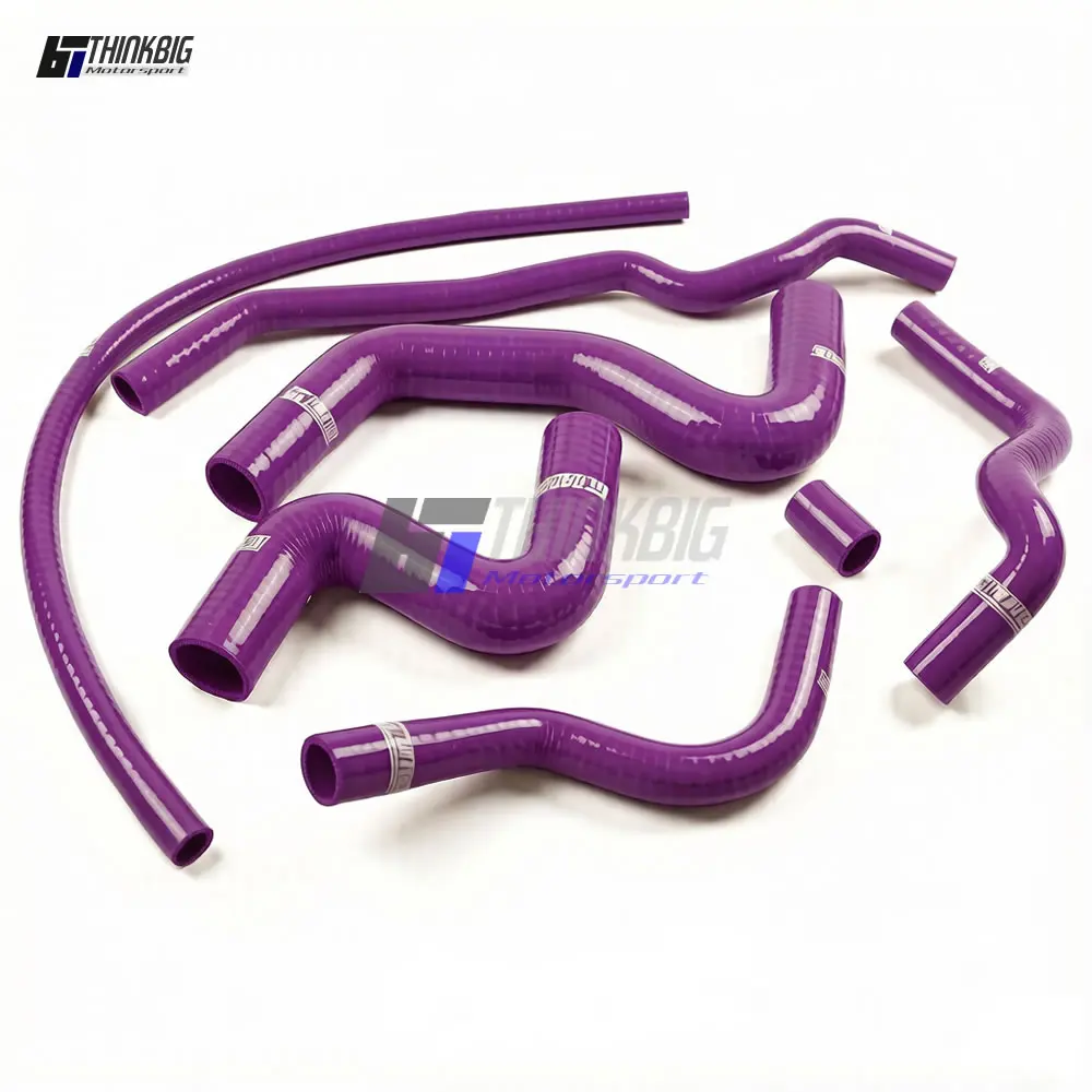Silicone Radiator Hose Kit For 1998-2010 Peugeot 206 1.6L N6A 16V MANUAL (7Pieces)