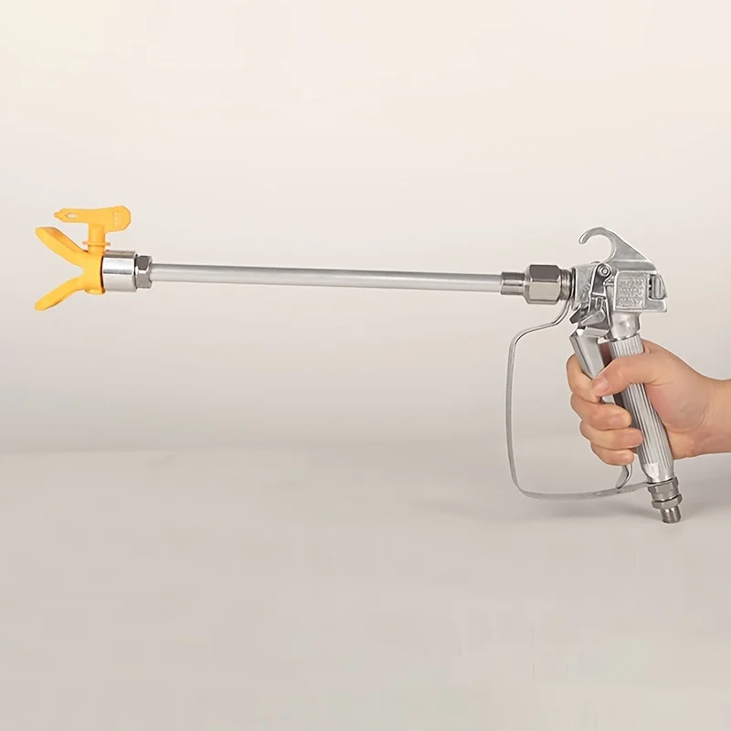 

High-Pressure 3600Psi Airless Paint Spray Gun Kit with 517 Tip, Nozzle Guard & 8" Extension Rod - for Efficient Painting