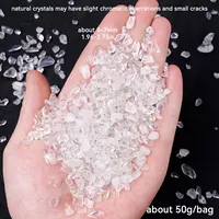 100g Natural Stones Clear Quartz Material Crystal Gravel Stone Chips Ore Minerals Reiki Specimen Gemstones Aquarium Decoration 2