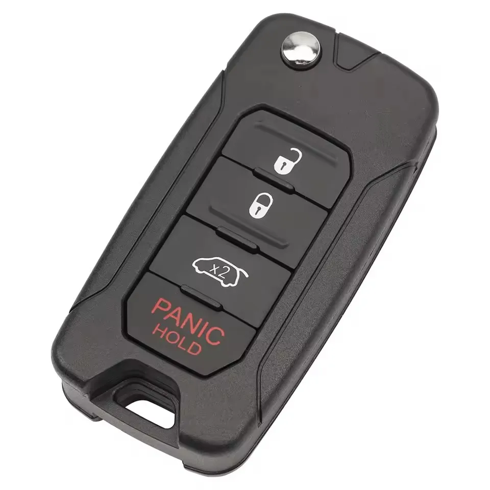 FF Folding Remote Car Key 4A MQB48 Chip 433MHz For Jeep Renegade 2016 2017 2018 FCCID:2ADFTFI5AM433TX P/N:FI5-AM433TX Flip Key - view 6