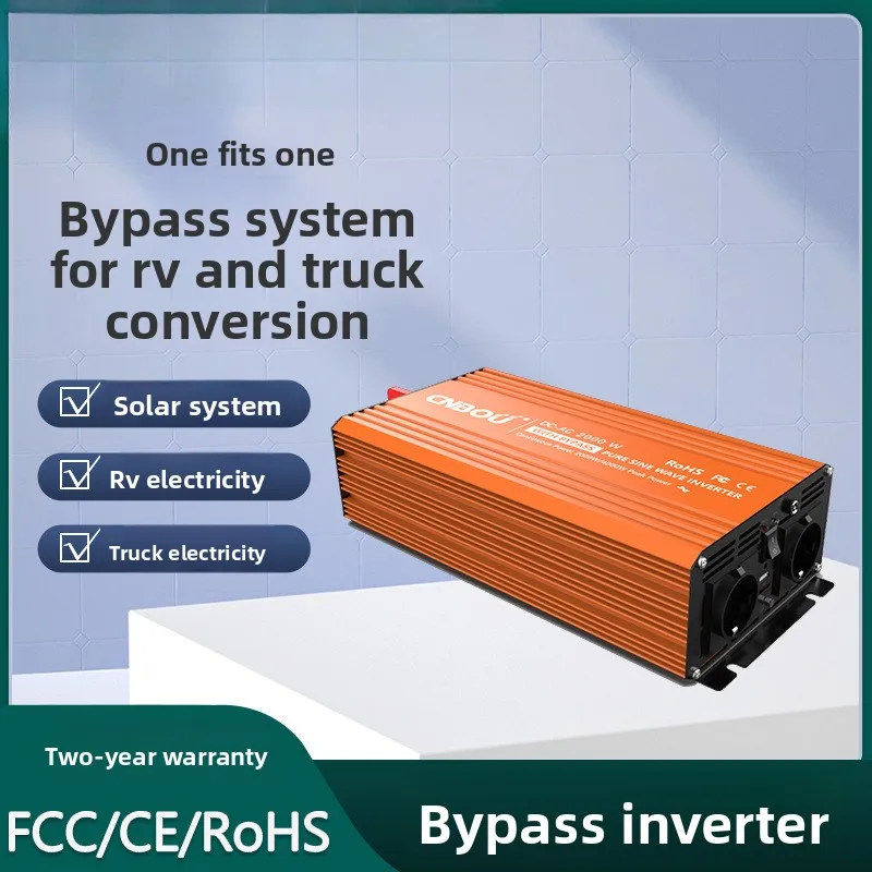 

Photovoltaic Solar Inverter12V24V48VTurn220V/600W-6000WWith bypass function Household/Communication/Boat/Street Lamp/Agriculture