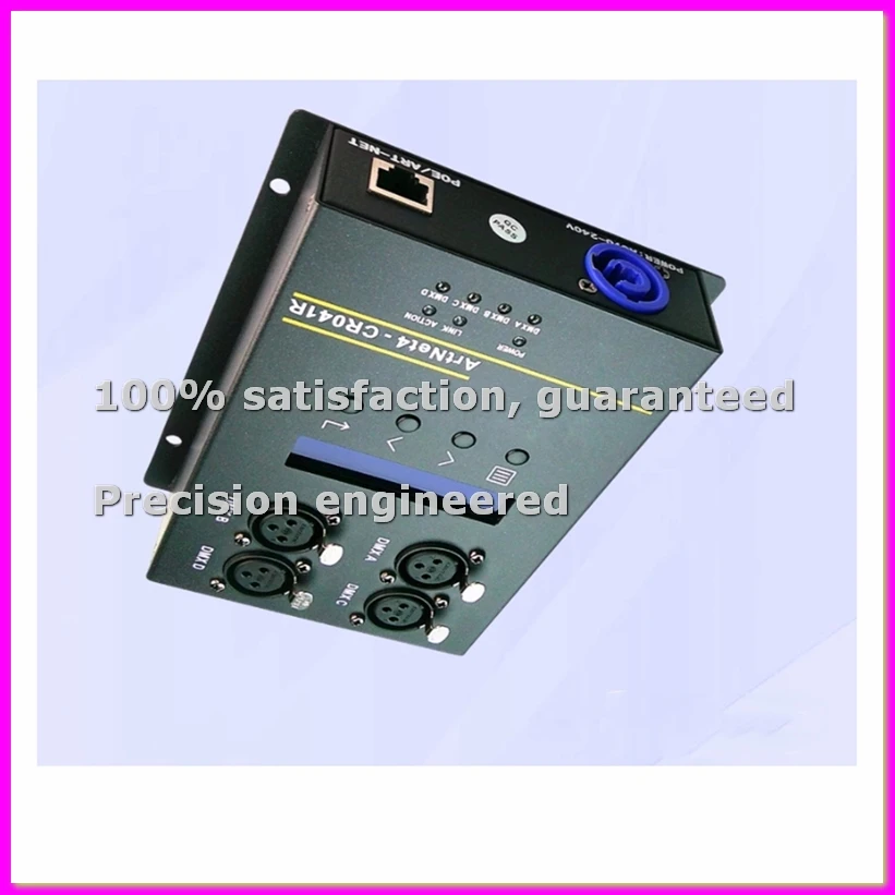 

4 Output 3Pin DMX512 Interface Network Converter Extension for Stage Ethernet Lighting Controller Interface US Plug-BCBW