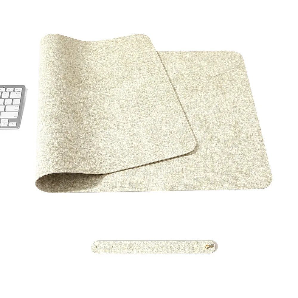 Durable Leather Mouse Mat Extra Large Anti Slip Keyboard Mice Mat Modern Waterproof Table Mat Laptop Computer