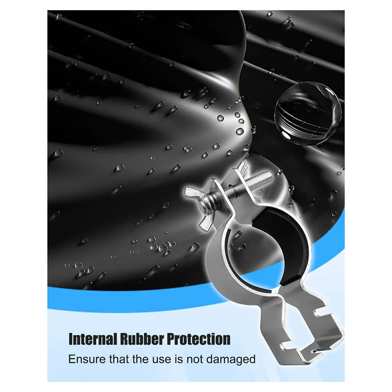 

2 шт. регулируемый вертикальный зажим для кронштейнов диаметром 1,5 дюйма или диаметром 2 дюйма, зажимов для труб и драпировки для подвешивания аксессуаров