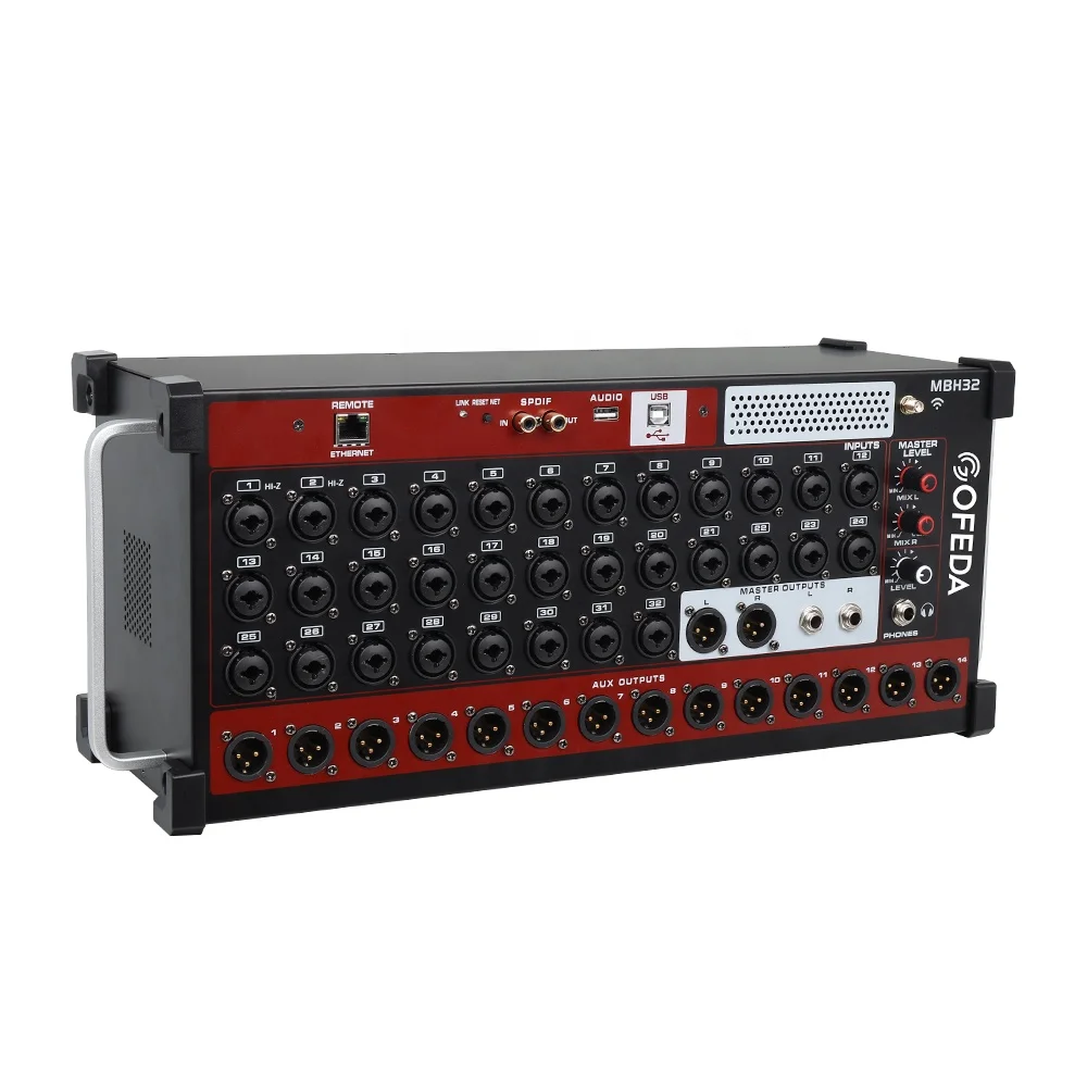 

ASF32 Sound Mixer System 32 Channel Digital Console Mixer With USB MP3 Direct Playback Function