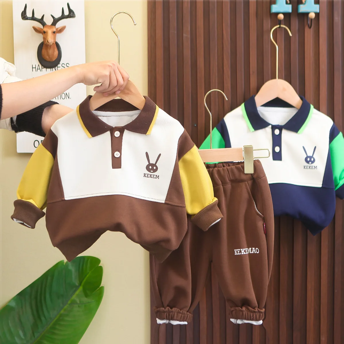 

Boys Clothes Sets Spring Autumn 2024 Children Cotton Polo T-shirts Pants 2pcs Sports Suit For Baby Tracksuits Kids Outfits 5 6Y