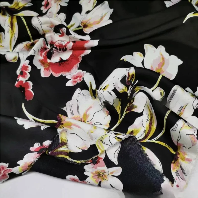 Silk-like Satin Clothing Cheongsam Fabric Fashion Dress Silk Scarf Diy Handmade Design