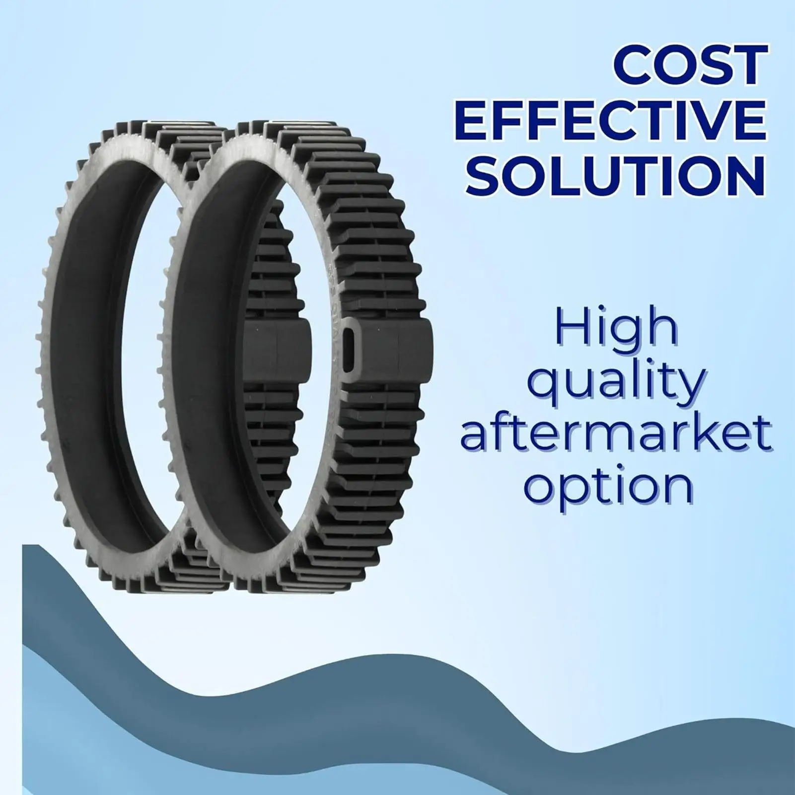 

Pool Cleaner Tire Cover 2-pieces Anti-Stall Cleaning Parts Sleeves Pool Cleaner Parts For Swimming Outdoor Inflatable
