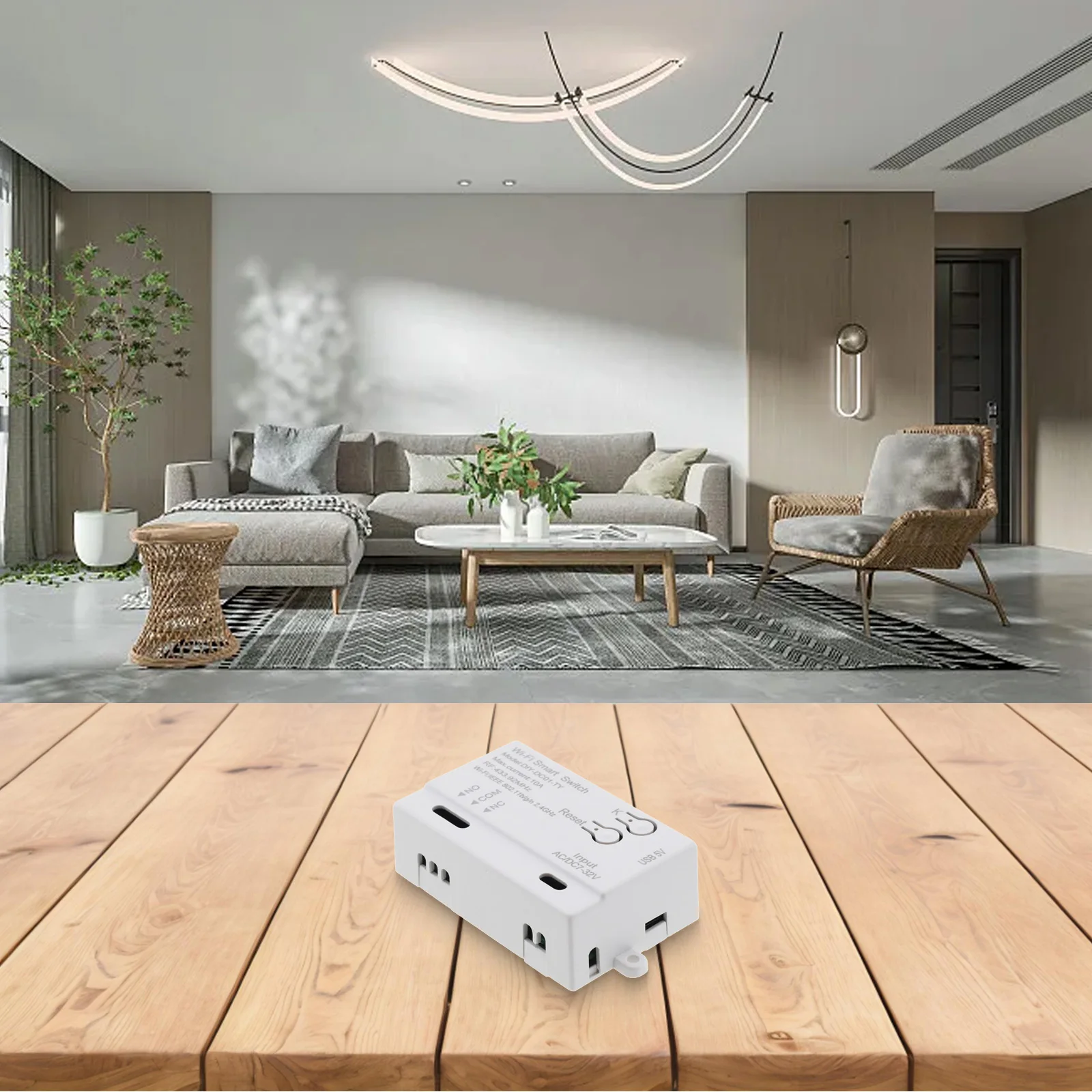 Conveniently Control Devices Remotely with For Tuya WiFi Smart Switch DIY Timer Module (1 Channel 732V USB 5V)