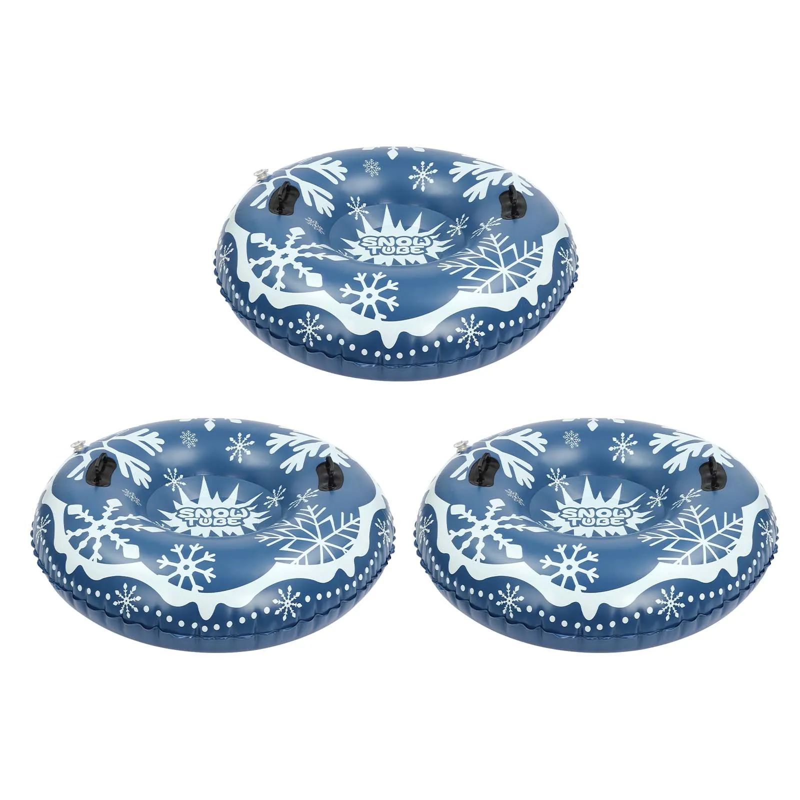 

3PCS PVC Ski Circle, 40inch, Snow Tubes for Sledding Heavy Duty Kids, Snow Sleds for Kids and Adult