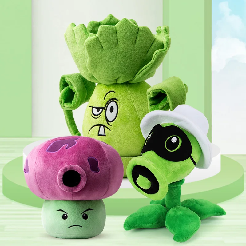 Plants Vs Zombies Plush Toys Doll Pvz Sunflower Chomper Melon Peashooter Plants Soft Stuffed Toys For Children Kid Surprise Gift