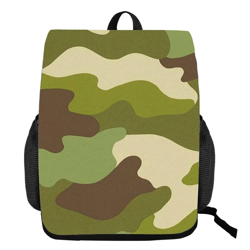 

New Camouflage Style Student Schoolbag Creative Change Piece Bundle Bag Polyester Large Capacity Backpack Mochila Feminina Bags