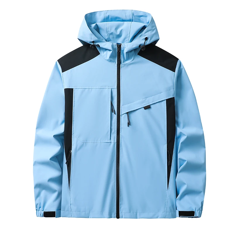 

New Outdoor Windproof Waterproof Men's Jaet Climbing Suit Breathable Sport Coat HE Brand Loose Fit Regular Length