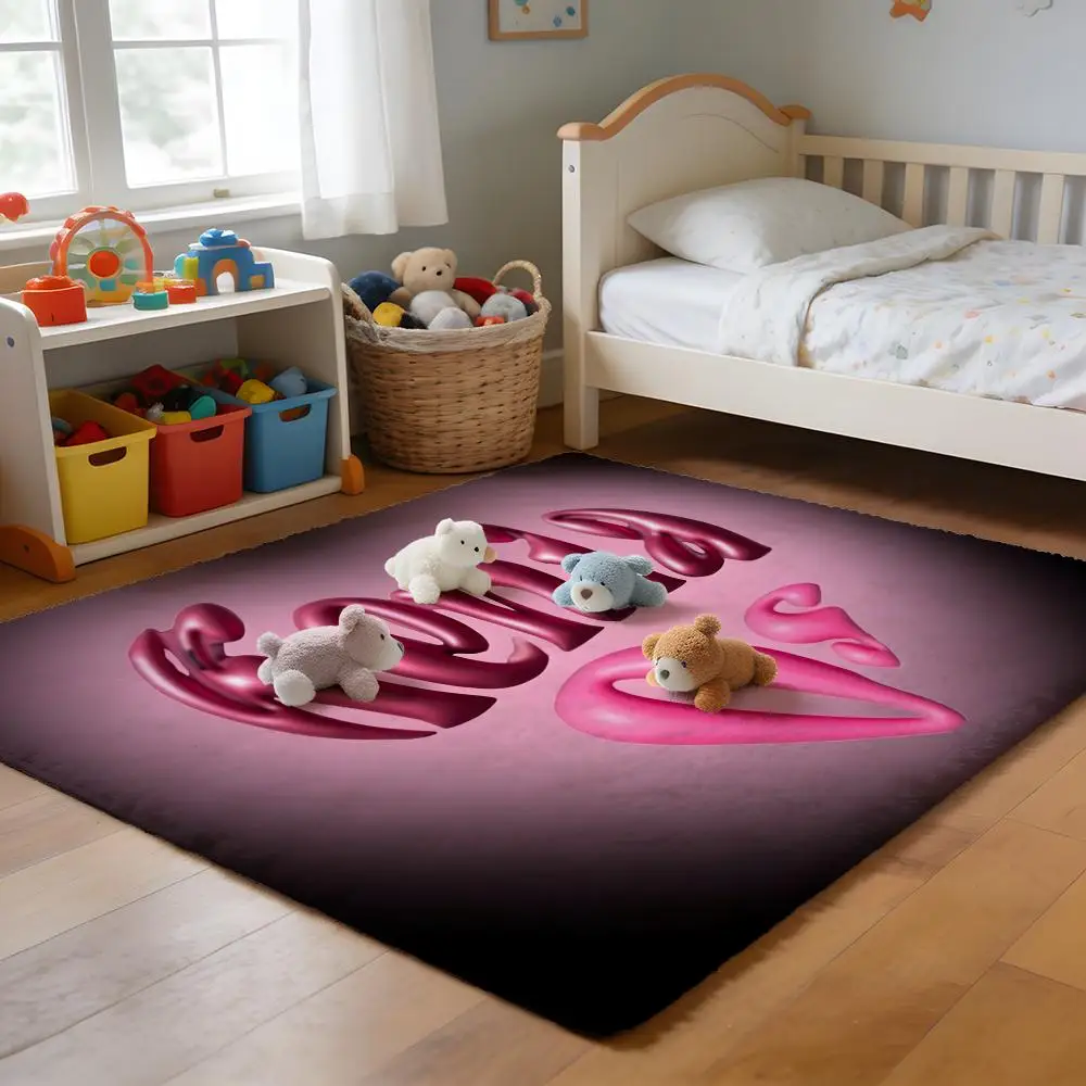 

Floor Mat Soft Flannel Rug Non-Slip Absorbent Mat for Bathroom Bedroom Home Decor Needy Girl Streamer O-Overload kangel