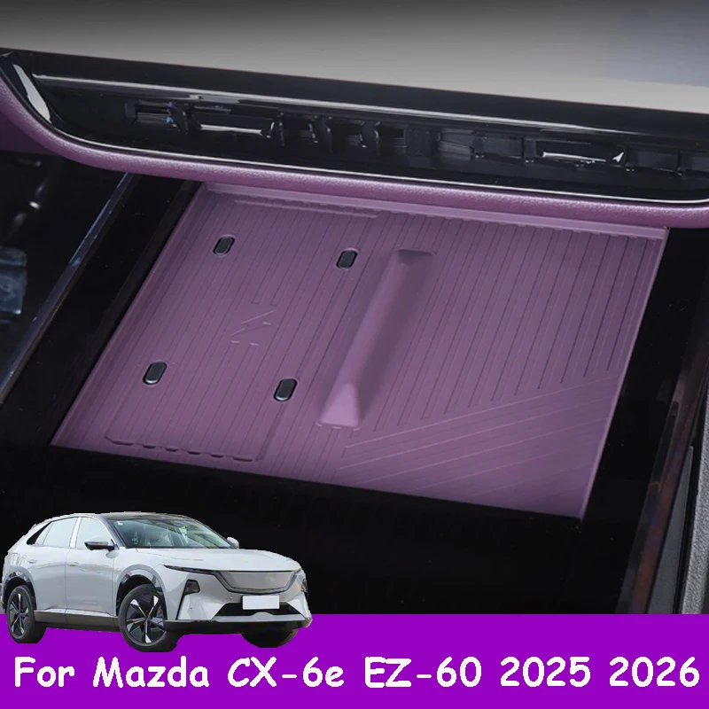 

For Mazda CX-6e EZ-60 2025 2026 Car Wireless Charging Eco-friendly Silicone Protective Pad Interior Scratch-resistant Accessory
