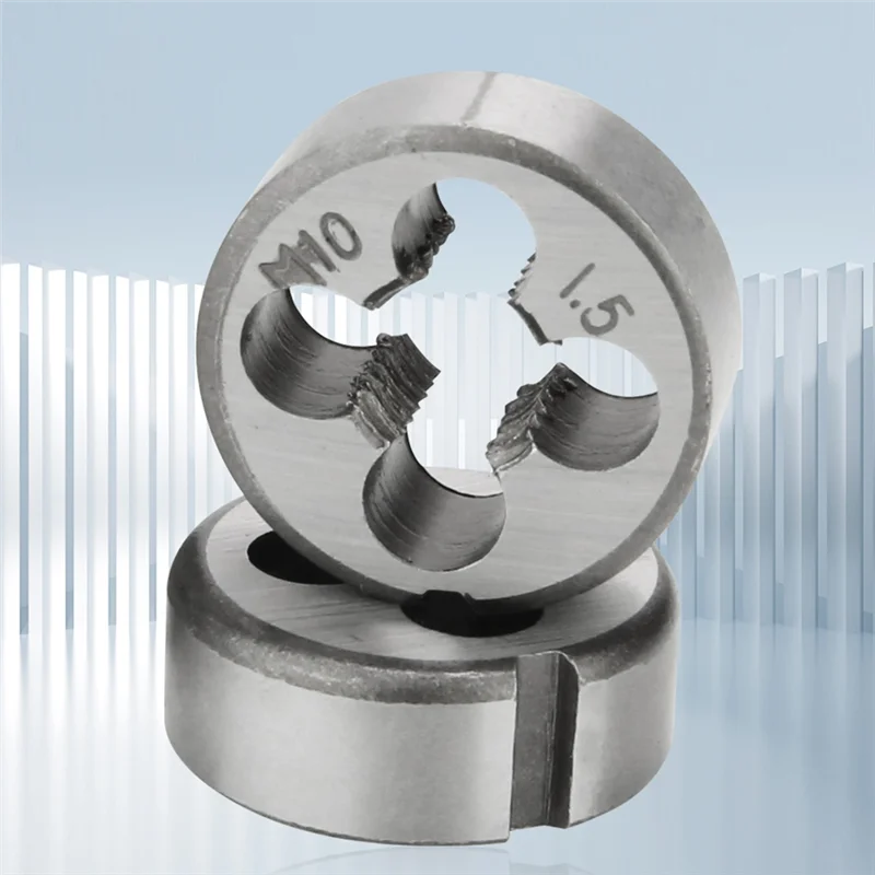 

J1UL1N 8Pcs Metric Die Set M3/M4/M5/M6/M8/M10/M12 Tool Set Combination For Thread Repair Tapping