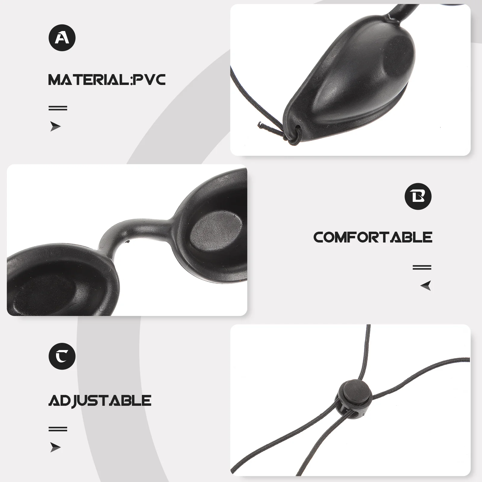 Comfortable Protective Eye Mask Adjustable PVC Eye Protection Mask for Eyebrow Shaping and Tanning Goggles No Lines