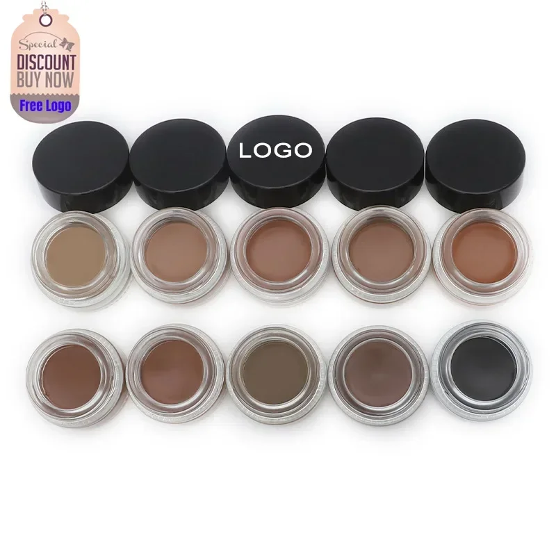 

Private Label 10colors Fast Dry Eyebrow Cream Waterproof Long Lasting Easy To Apply Air Cushion Eyebrow Powder Bulk Makeup