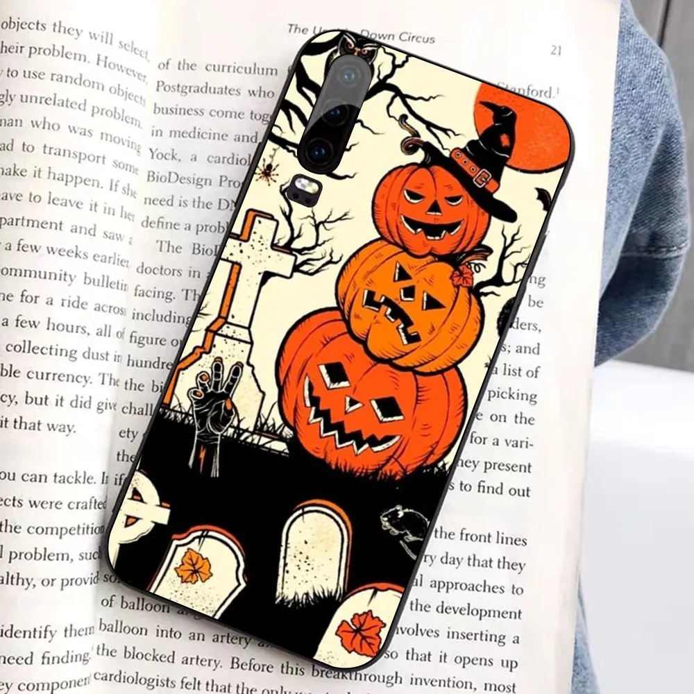 Halloween Ghost Pumpkin Mousepad For Huawei Honor 10 lite 9 20 7A 9X 30 50 60 70 pro plus Soft Silicone Cover