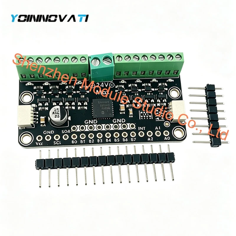 MCP23017 I2C 16-Channel GPIO Solenoid Driver Module STEMMA QT Qwiic I2C Interface, Expand 16 IO Ports for Solenoid Valve Control