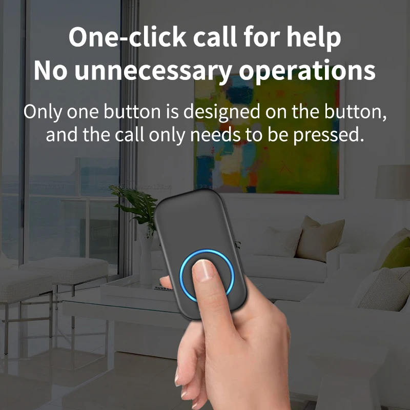 CACAZI Smart SOS Call Button Caregiver Pager SOS Wireless Waterproof Emergency Portable Remote Nurse Alert System At Home Hot