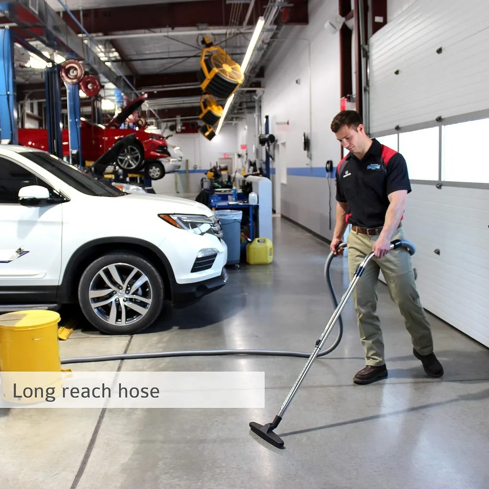 壁掛け式ガレージ掃除機システム（50フィートホースとアクセサリー付き、車の清掃用）- GV50PROモデル