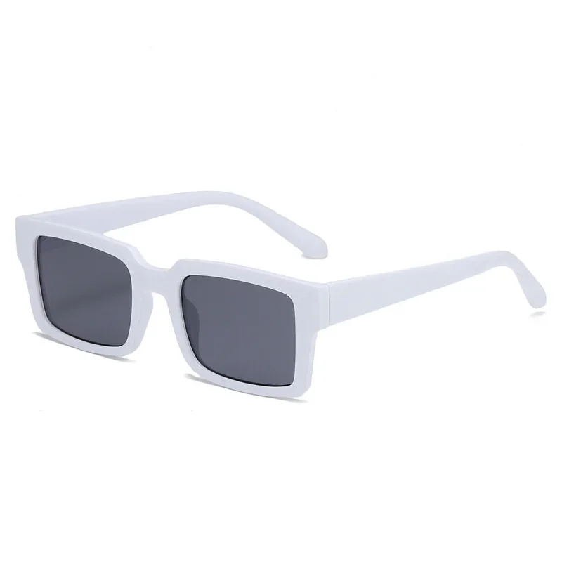 Óculos de sol retrô quadrado para homens e mulheres, Europa e Estados Unidos, óculos de sol simples, Red Street Sun Glasses, Novo