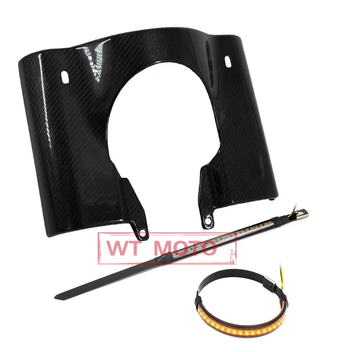 Modificato per la copertura del parabrezza della carenatura del faro dello schermo in plastica ABS rotondo del motociclo CFMOTO CLC450