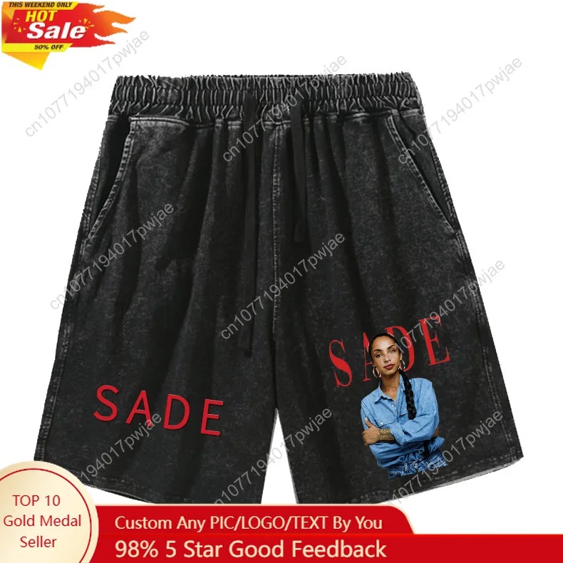 

Singer Sade Adu Shorts Mans Womans Teenager Retro Short Pants Vintage Cotton Elastic Soft Beach Shorts Customized Pants