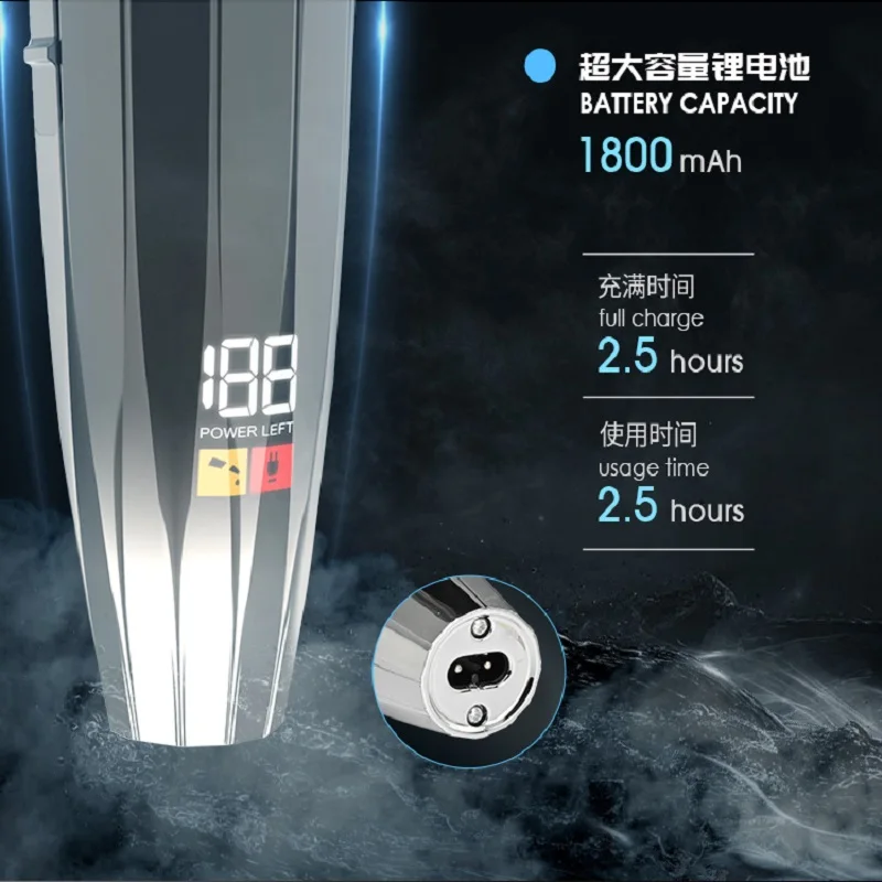 WMARK NG-311 Capelli Dettaglio Trimmer Barba Tagliatore di Capelli Elettrico Trimmer Capelli Per Gli Uomini Macchina di Taglio di Capelli Rasoio Bordo T-Lama larga