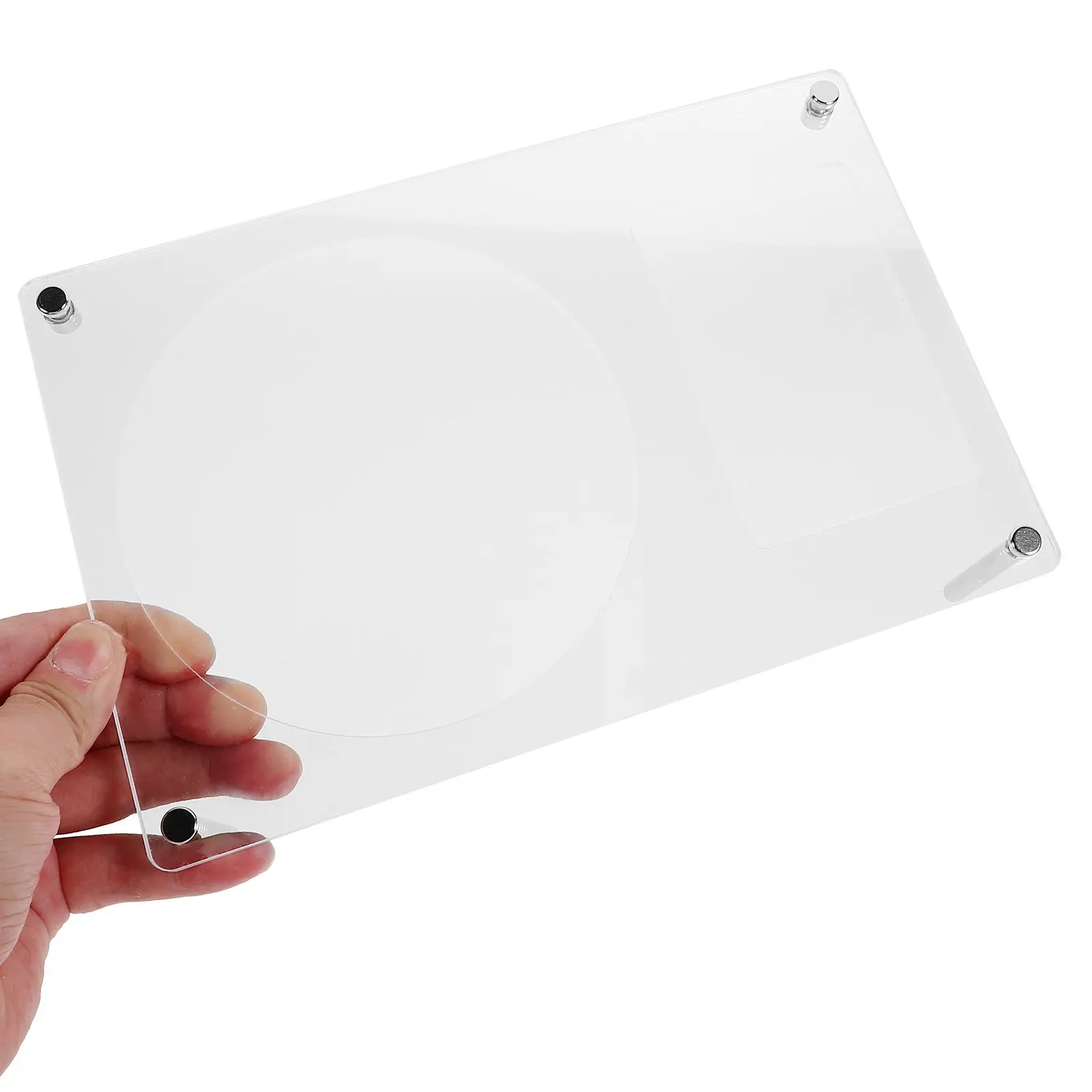 Acrylic Cd Stand Rack Desktop Blank Photo Holder DIY Crafting Tabletop Cd Holder Decorative Stand Rack for Bedroom Living Room