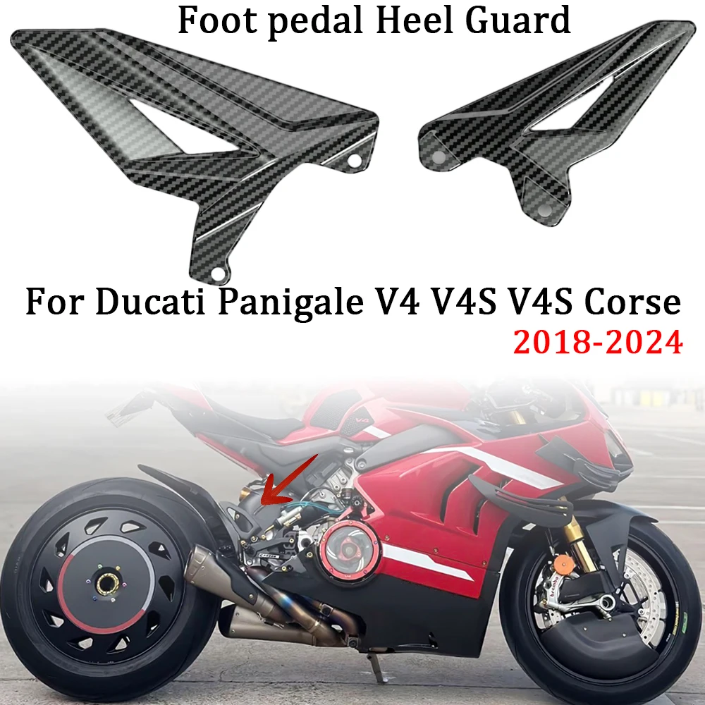 

Case For Ducati Panigale V4 V4S V4S Corse 2018-2024 Panigale V4 R 2019-2020+ Motorcycle Accessories Foot pedal Heel Protection