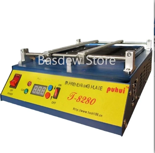 

T-8280 PCB Preheater IR Infrared Preheating Station Preheat Plate SMD Rework Station 0-450degree Celsius Solder Repair 110V/220V