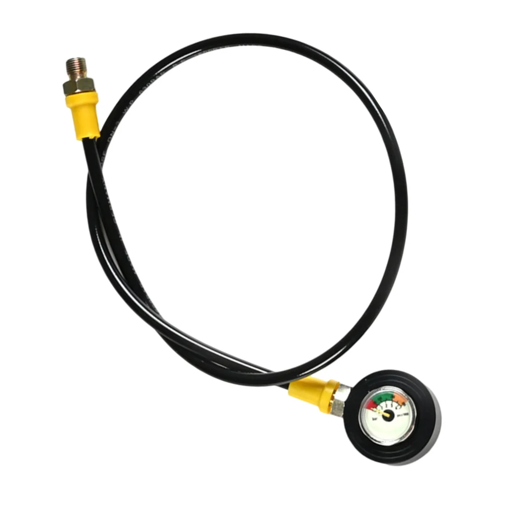 Scuba Diving Tank Pressure Gauge with Luminous for dial Waterproof and Resistant Stainless Steel for m10*1 Thread Design