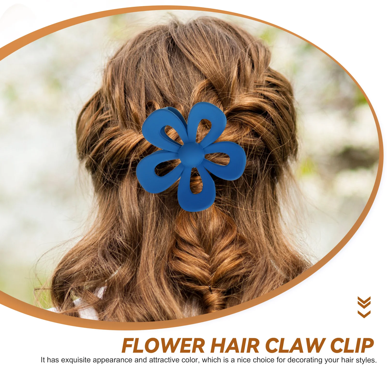 

12pcs Flower Claw For Women Elegant Accessories Decorative Jaw Clips Medium Hold Flower Hair Clips For Thick Thin Hair