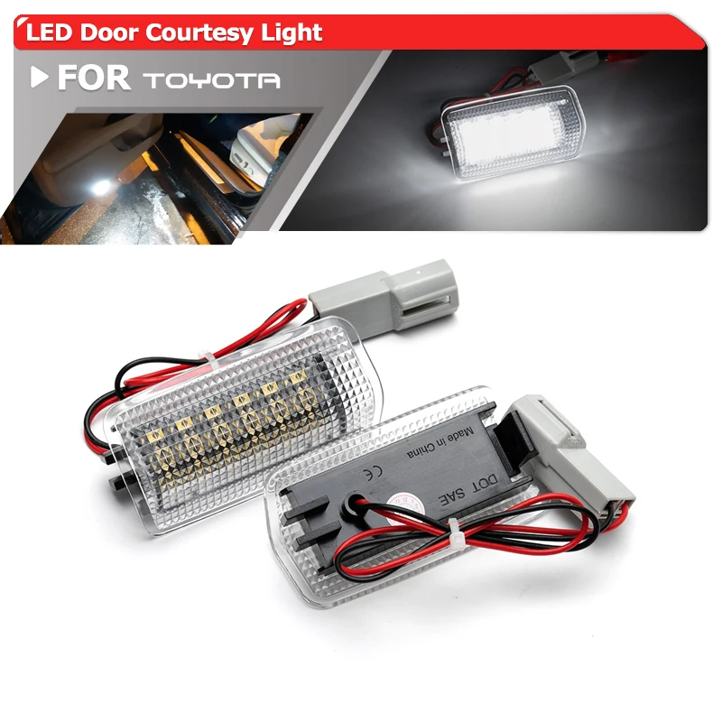 Fits For Toyota Land Cruiser 200 Series 150 Series Prado MK4 J150 For Lexus ES240 IS250 Led Door Courtesy Light Bulbs White