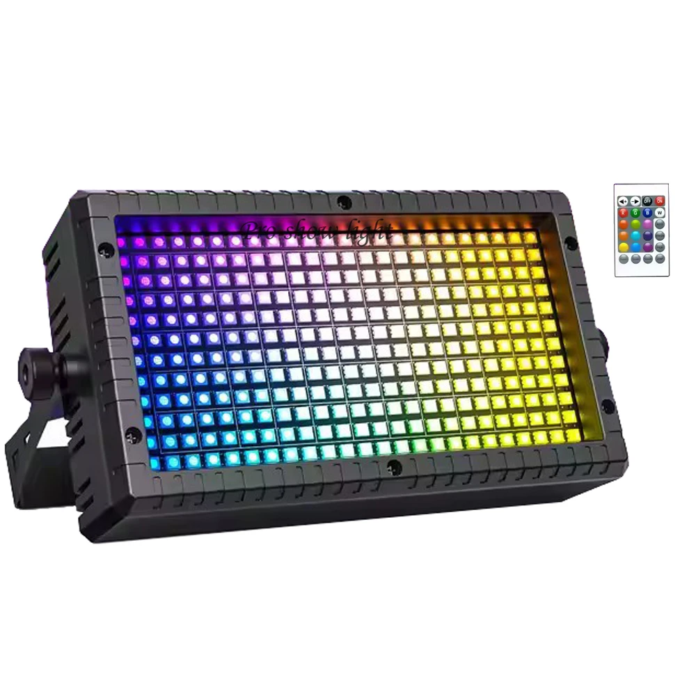 LED 무대 스트로브 빛 다채로운 288LED RGB DJ 스트로브 조명 DMX 제어 LED 파티 조명 디스코 바에 대 한 60W LED 벽 세척 조명