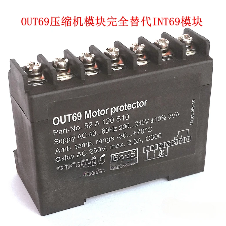 

Compressor Temperature Protection Module Out69 Int69 Ptc Motor Thermal Protector 52a120s10