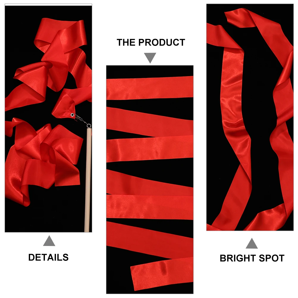 

4 Pcs Ribbon Props Dance Ribbons for Children Gymnastic Rhythmic Gymnastics Equipment Rthym Wands Party Kite