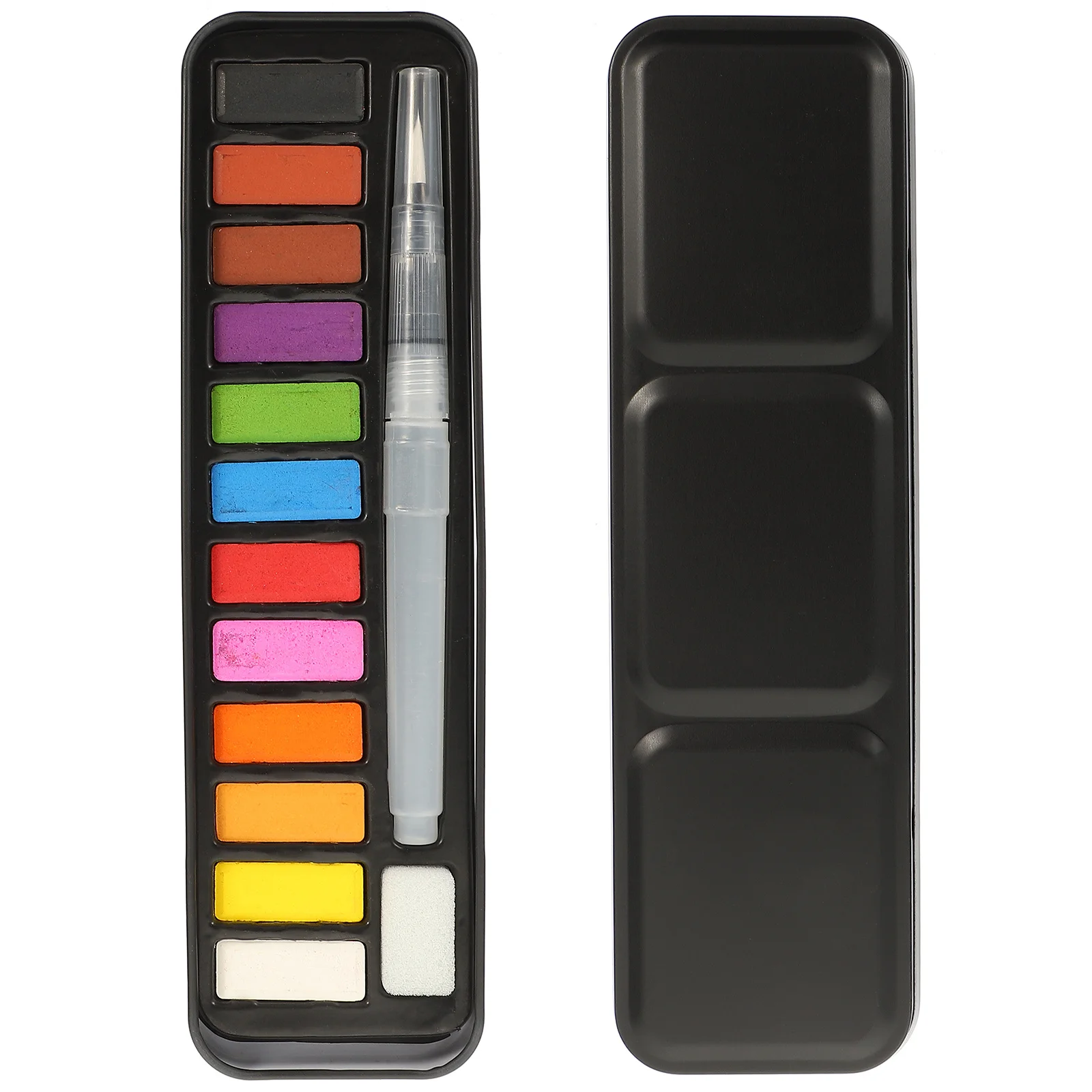 

1 Box Solid Watercolor Pigment Paint Set Kids DIY Supplies Waterproof Non-Fading Portable Travel Kit