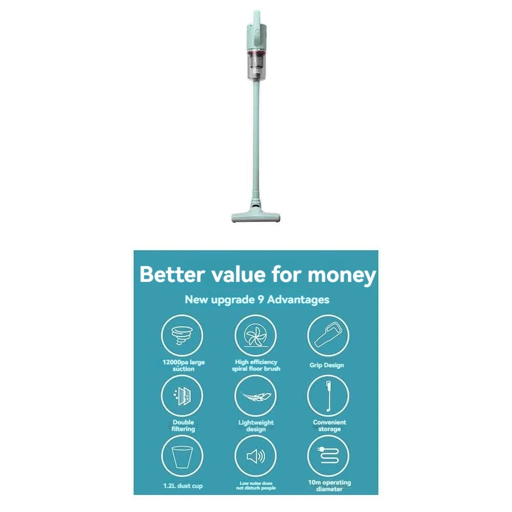 

ABZL Stick Vacuum Cleaner Corded Handheld Vacuum Cleaner For Pet Hair Hardwood Floor Cat Litter Carpet Cleaning US Plug