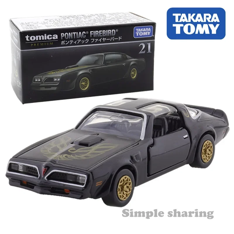 TOMY TOMIA-Voiture jouet en alliage pour enfant, véhicule à moteur, modèle en métal moulé sous pression, pontiac firebird, 1/62