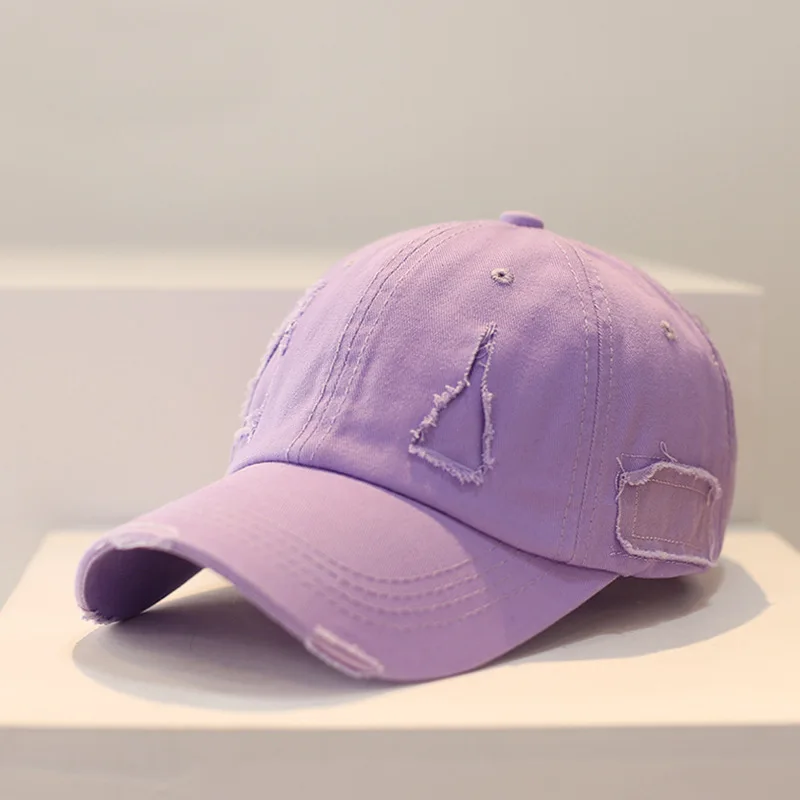 Vintage-Papa-Mütze aus gewaschener Distressed-Baumwolle, verstellbare Baseballkappe im Y2K-Stil, Polo-Trucker-Kappe, Kopfbedeckung – Detail 7