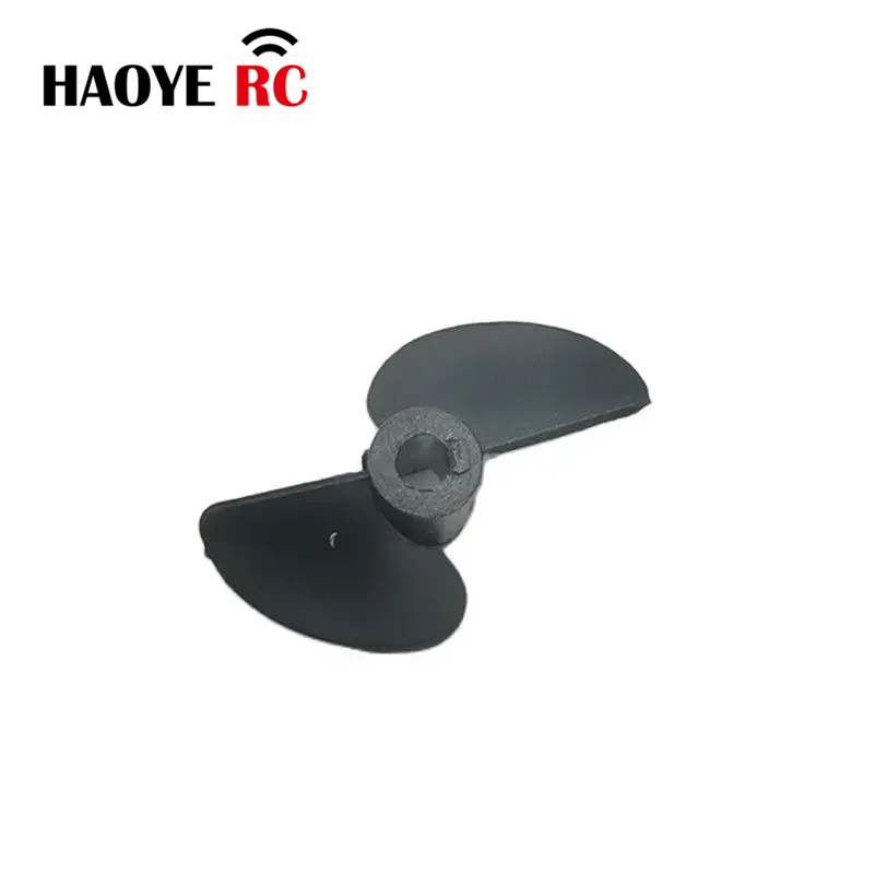 Haoye 5 sztuk DIY modele łodzi RC 2-łopatkowe śmigła do łodzi nylonowe wiosło do łodzi RC CW CCW