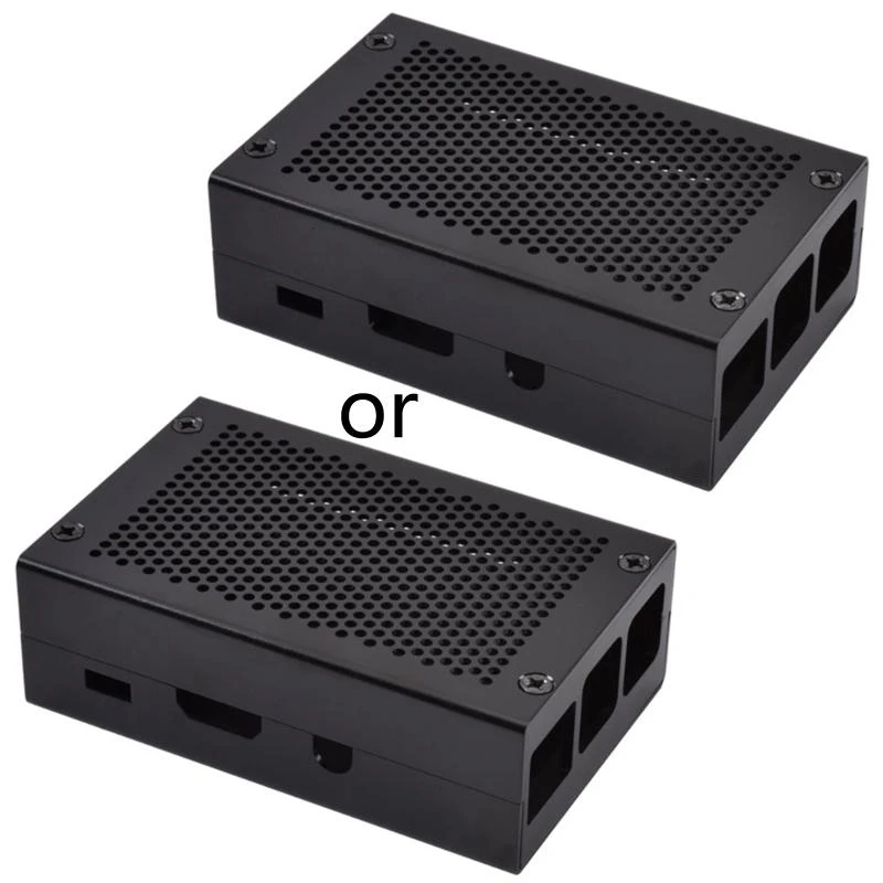 R1WD untuk 3 Aluminium Case- Logam Logam untuk RPI 3 Model B Kompatibel dengan- 3 Model