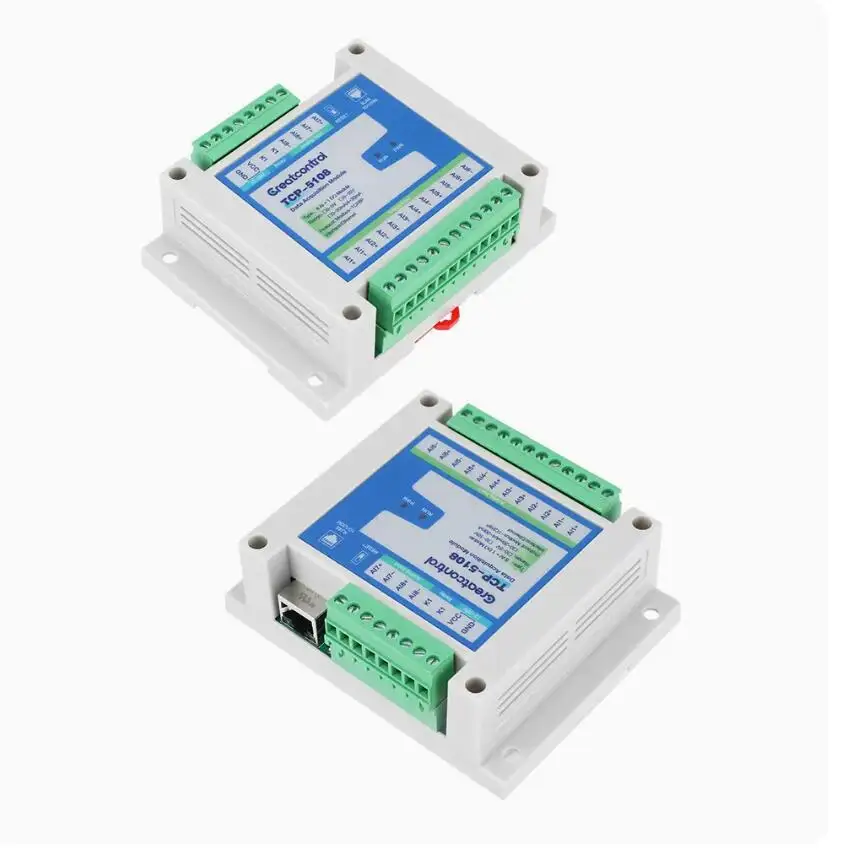 Aquisição de sinal analógico Aquisição de corrente e tensão, entrada Ethernet 4-20mA para ModbusTCP, 4 canais, 8 canais