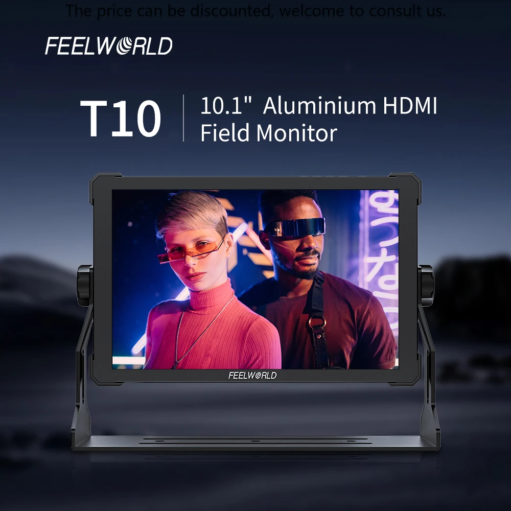 FEELWORLD T10 10.1 بوصة 4K HDMI SDI Dslr مراقب ميداني ألومنيوم شاشة تعمل باللمس DSLR شاشة كاميرا